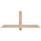 Ekena Millwork Eugene Smooth Timber Gable Bracket, Douglas Fir, 48"W x 20"H x 3 1/2"D x 3 1/2"F, 10/12 Pitch GBW048X20X0404EUG00SDF - alternate 1
